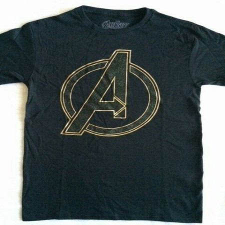 Avengers Glitter Logo Tee Shirt